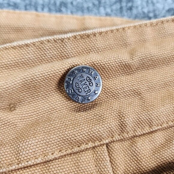 Wah Maker‎ Duck Canvas Western Buckle Back Frontier Trousers Work Pants 44X35 - Picture 5 of 15